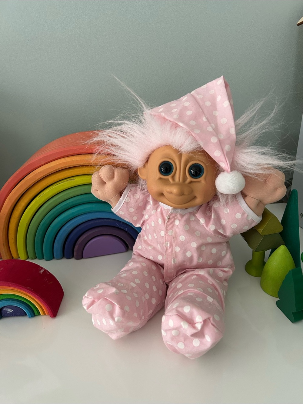 Vintage Russ Berrie Troll Doll Plush 13 inches